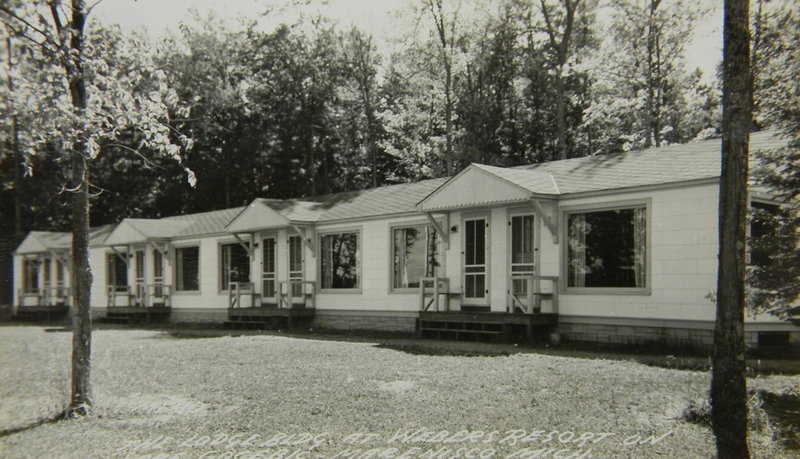 Weber Resort (Webers Resort, Gogebic Lodge) - Vintage Postcard (newer photo)